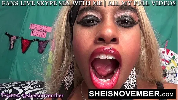 Tonton Solo Monster BBC Dildo Breaking My Mouth Open Deepthroat Dildo Cock Sloppy Blowjob Mouth Fuck With Fat Black Dildo Cock by Msnovember on Sheisnovember total Tube