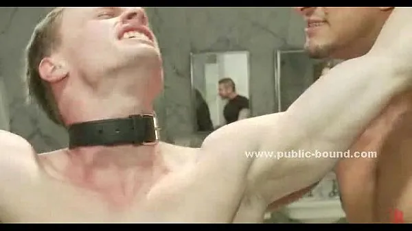 Watch Suspended gay man is tied up humiliated and face fucked by a bunch of horny men total Tube