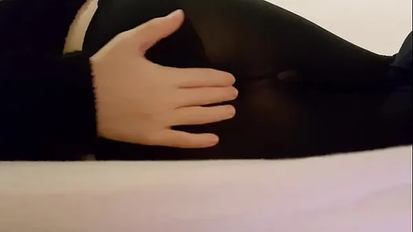 Se Femboy jerking off and playing with ass in tights - epicfemboii totalt Tube