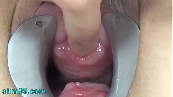 Watch Female Endoscope Camera in Pee Hole with Semen and Sounding with Dildo total Tube