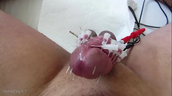 Tonton Cock Skewering Estim CBT 10 Handsfree Cumshot With Ball Squeezing - Electrostimulation Solo Edging total Tube