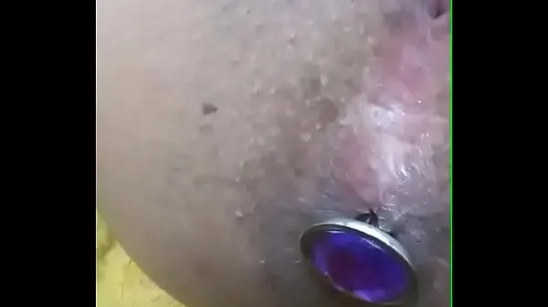 Ver Plug in black girl's anal tubo total